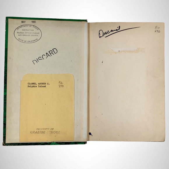 Dolphin Island by Arthur C. Clarke 1965 3rd Printing Ex Library - Picture 2 of 5